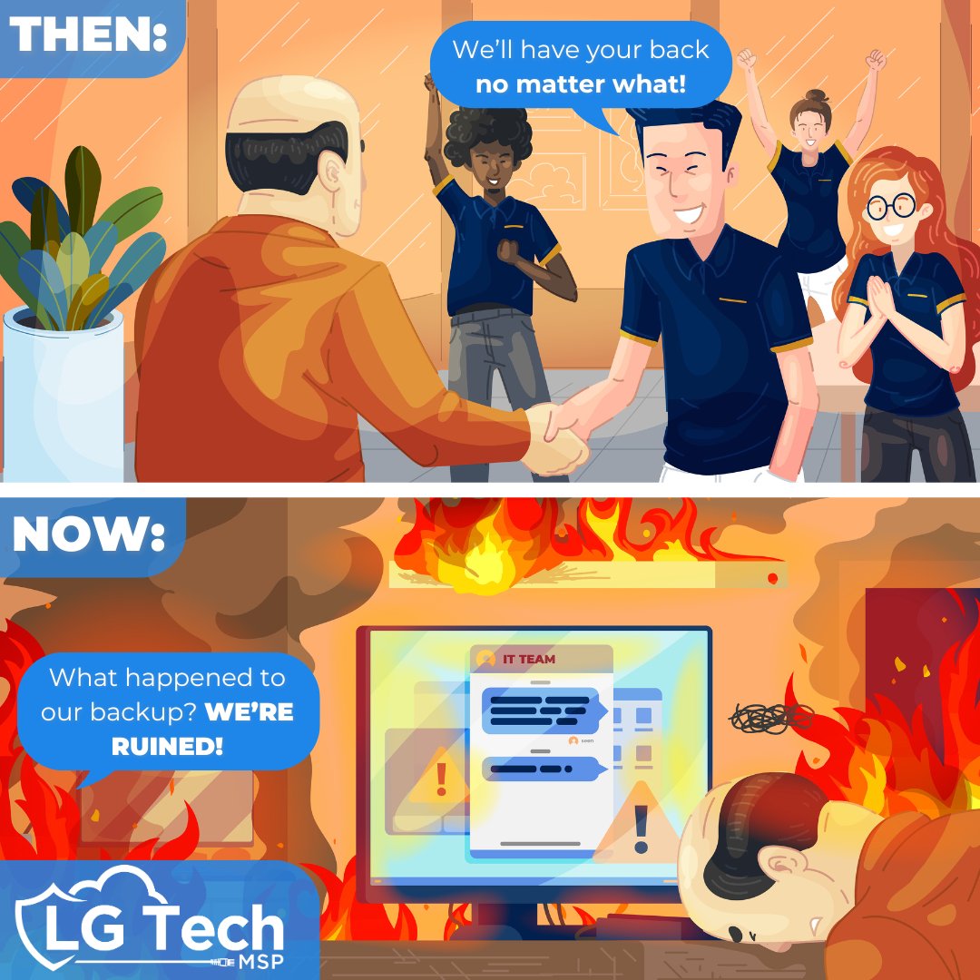 LGTECHMSP's tweet image. The promises of your technology team don't always match up with what you end up receiving: schedule a free meeting with LG Tech MSP for some actionable deliverables that we always follow up on!

Visit: lgtechmsp.com/contact/

#TechPromises #ActionableResults #ITSupport #Reliable