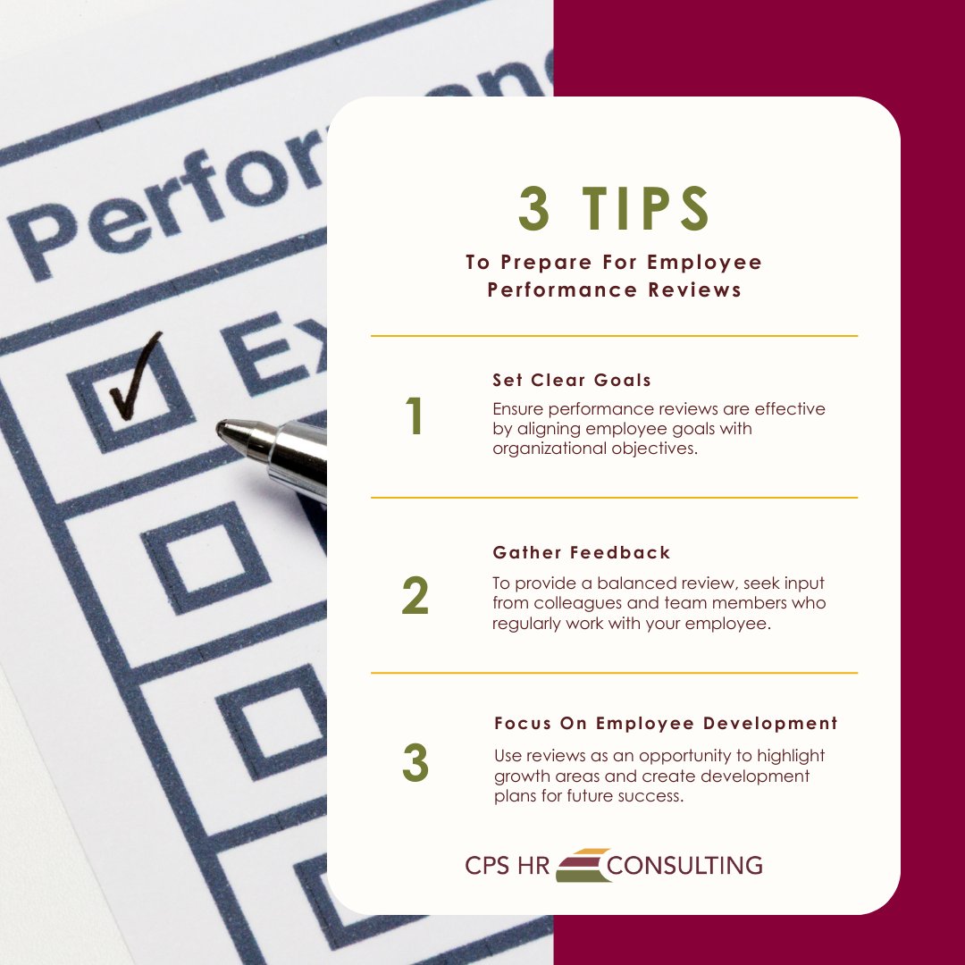 As the end of the year approaches and you start preparing for #EmployeePerformanceReviews, refer to these three tips to ensure effective, fair, and constructive #evaluations.