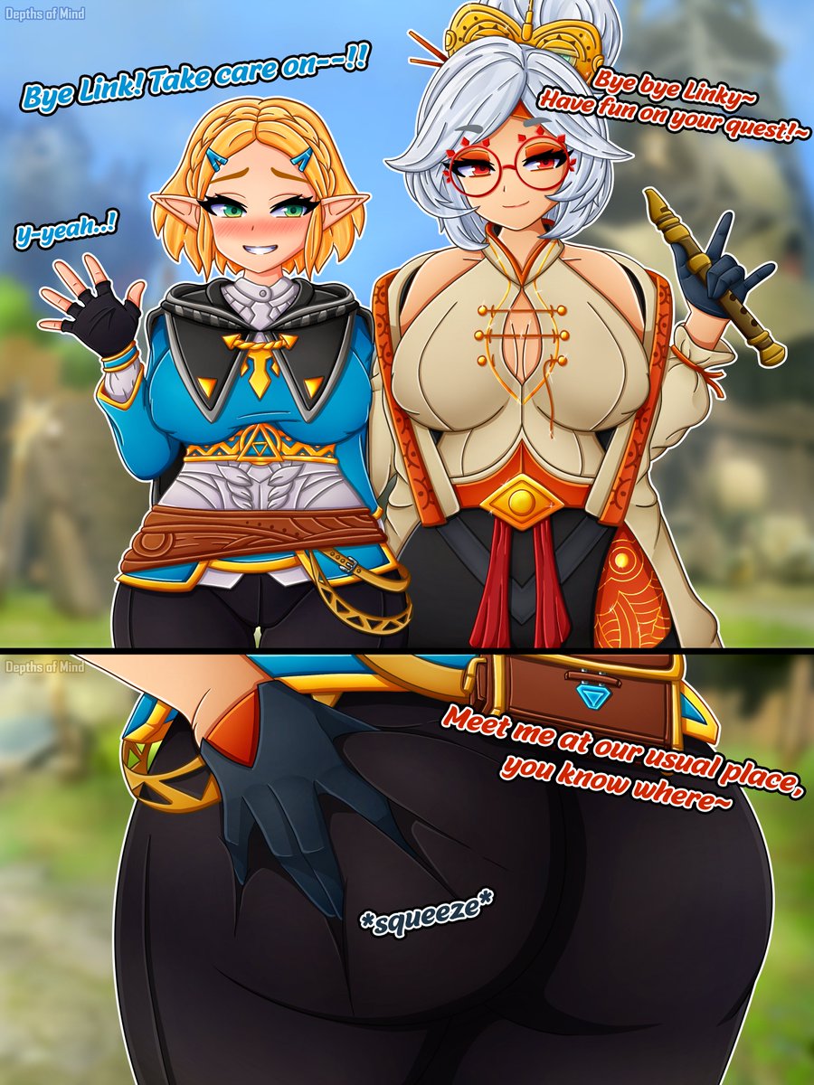 DepthsOfMind's tweet photo. Triforce?
  ▲
▲ ▲
Harder than you think.
(part 2 soon)

[NSFW/+18]
#thelegendofzelda #purah #zelda #rule34 https://t.co/qFoQ8esZ8E