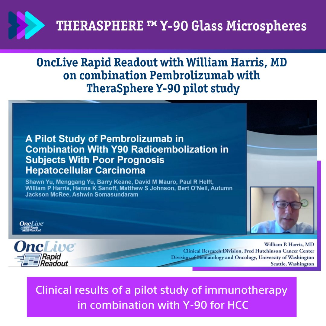 bsc_io_e's tweet photo. William Harris, MD covers the HCRN GI15-225 pilot study, which investigated the safety and efficacy of combining pembrolizumab with TheraSphere Y-90 radioembolization for non-metastatic, poor prognosis hepatocellular carcinoma (HCC). Watch the OncLive read out here: https://t.co/QcYJmWnMYx

#Therasphere #Y90 #HCC #Immunotherapy

Safety: https://t.co/IDLT70XUZz