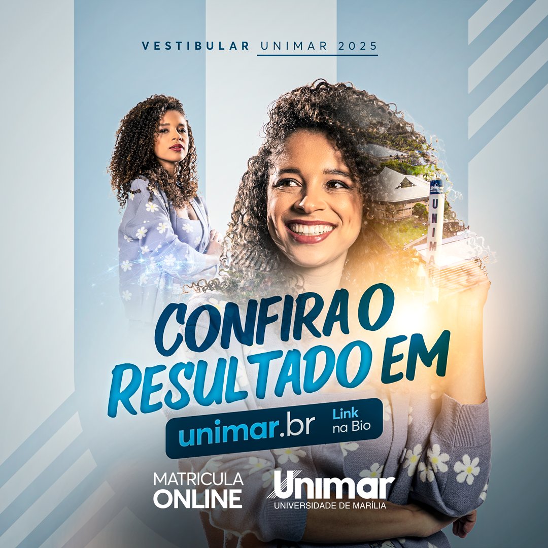 Os resultados das provas do Vestibular Unimar 2025 já estão disponíveis para conferência! 🎓
Acesse nosso site pelo link: portal.unimar.br/seletivo/selet…

#Unimar #Graduaçao #MariliaSp #Vestibular2025 #EscolhaOQueFazVoceAgir