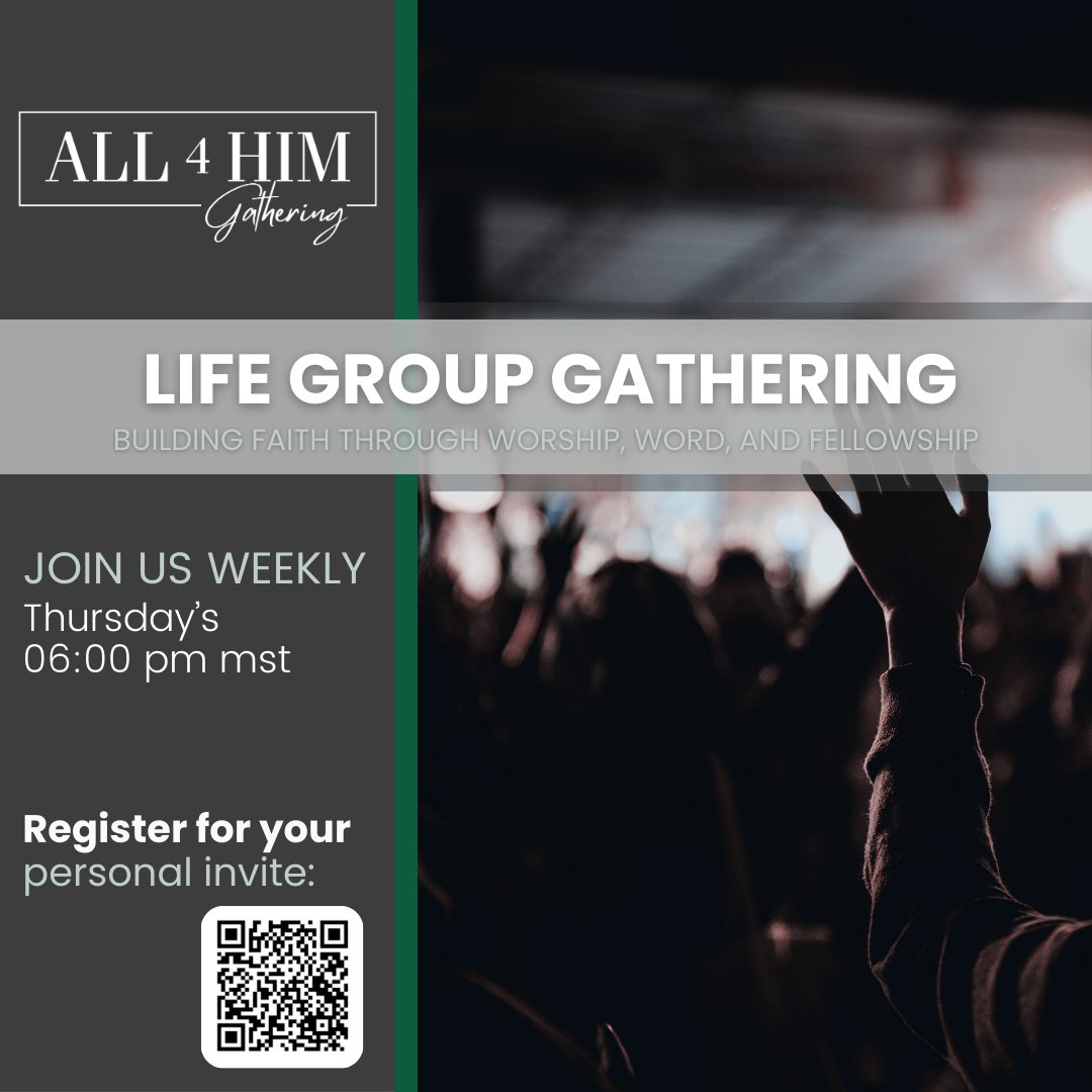 Candraall4him's tweet photo. Come and join us tomorrow, Thursday, at 6pm, for an awesome evening of enjoyable fellowship, powerful worship, and uplifting ministry! 

 Scan to register for your personal invite.  

 #CandraAll4Him #All4HimGatheringMinistry #WorshipMinistry #Fellowship #LoveLooksLikeSomething https://t.co/b45hhqld4Y