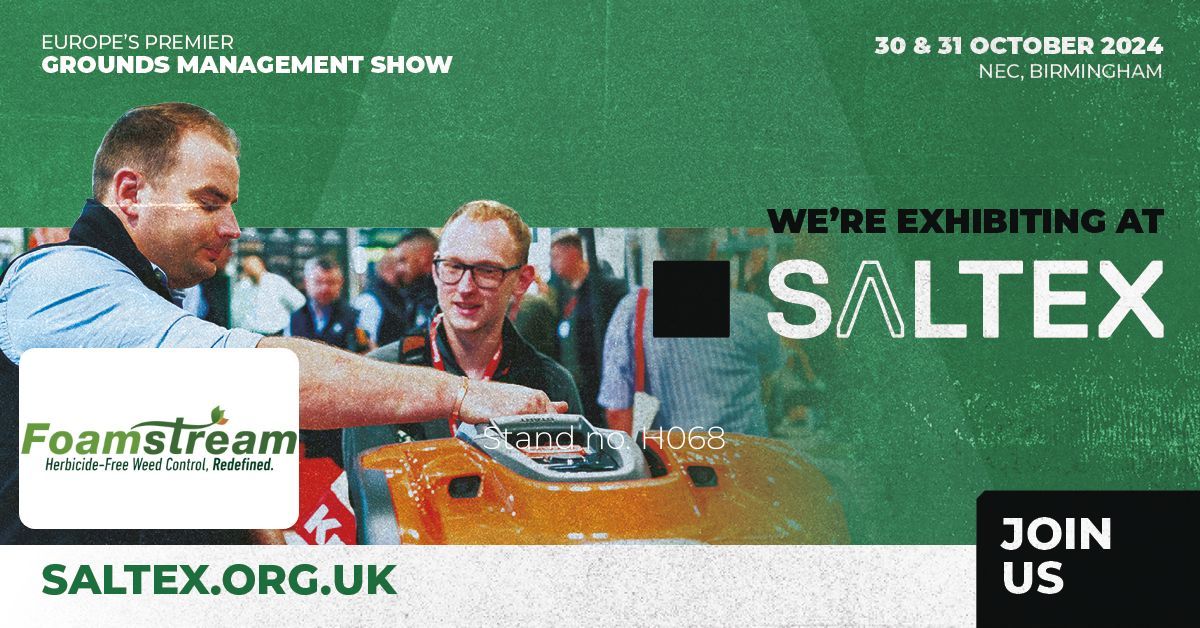 Foamstream (@weedingtech) on Twitter photo Exciting times - we're just a week away from <a href="/SALTEX_show/">SALTEX | Turf Management Show</a>, Europe's most famous Grounds Management Show!
Come and find us at stand no H068 where we'll be showing off Foamstream, our eco-friendly weeding solution 💪
Who else is going to be attending?
#foamstream #saltex2024 Exciting times - we're just a week away from <a href="/SALTEX_show/">SALTEX | Turf Management Show</a>, Europe's most famous Grounds Management Show!
Come and find us at stand no H068 where we'll be showing off Foamstream, our eco-friendly weeding solution 💪
Who else is going to be attending?
#foamstream #saltex2024
