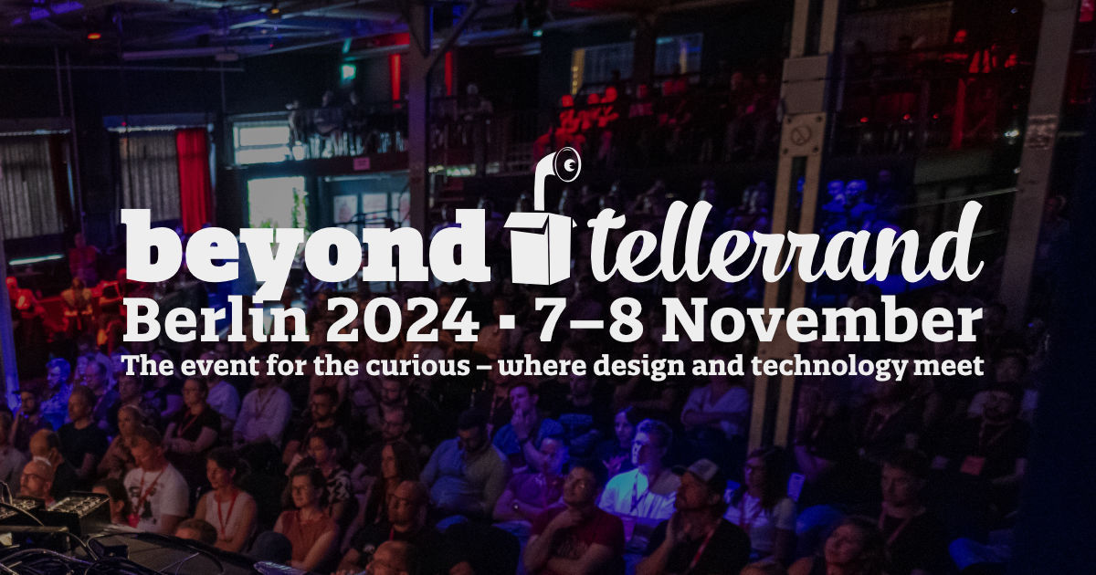 Hello Twitteranians. Got a ticket for #btconf Berlin already? About time! 14 days until we meet. A bag full of exciting and inspiring talks from wonderful people. Plus two days of networking with friendly fellas.All waiting for you. beyondtellerrand.com/events/berlin-…