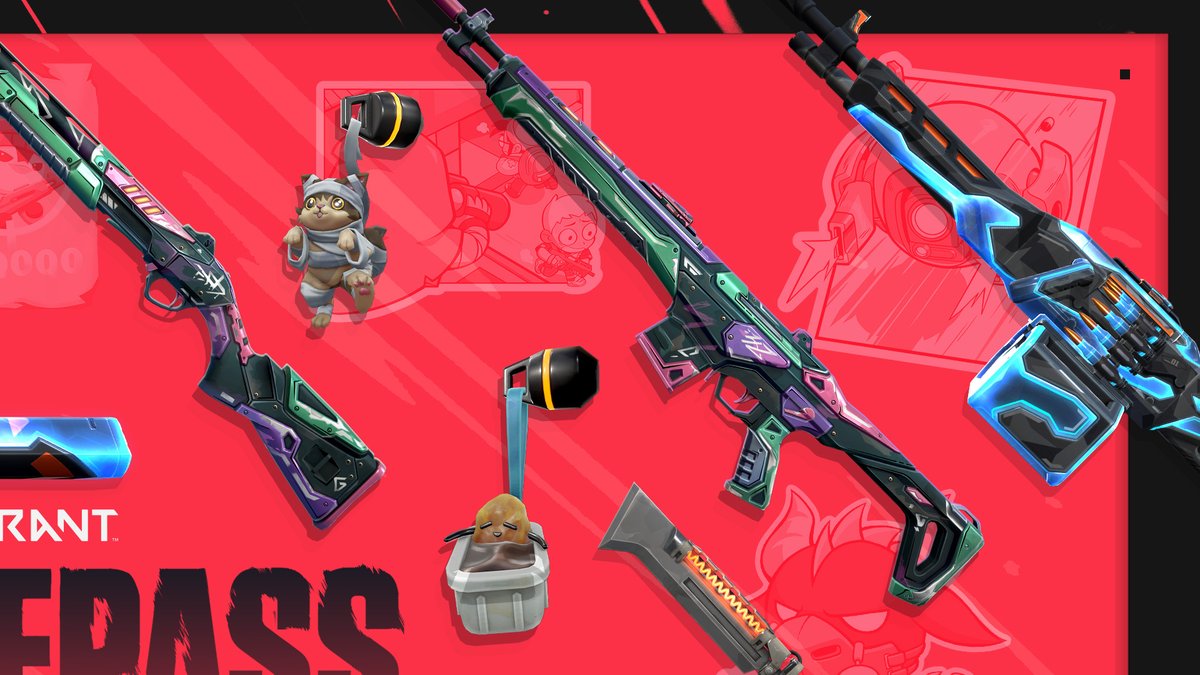 VALORANT's tweet image. Get a look at the Episode 09: Act III Battlepass.