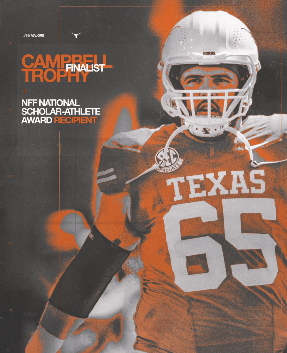 Jake Majors has been named a finalist for the Campbell Trophy, college football's premier scholar-athlete award 🤘

<a href="/jakob_majors/">Jake Majors</a> x <a href="/NFFNetwork/">National Football Foundation</a>