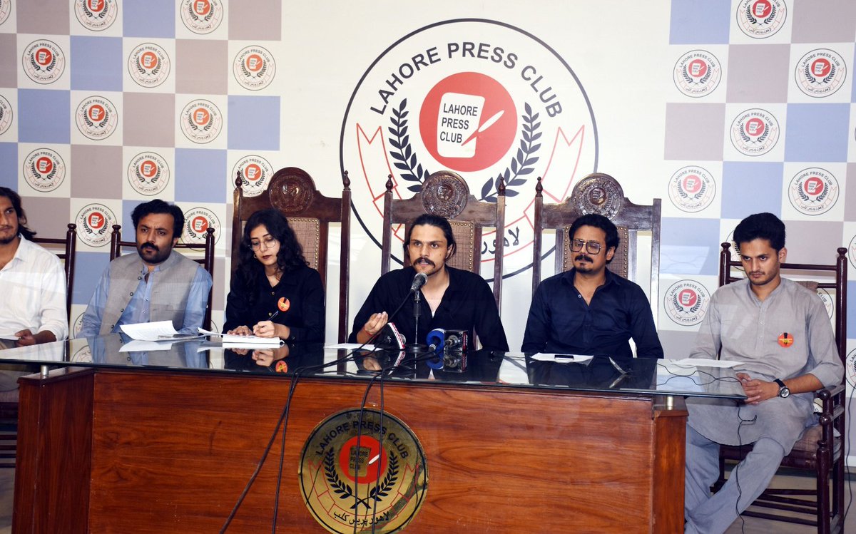 Press Conference of the announcement of
‼️Student Solidarity March‼️
across the country by Progressive Students Collective &amp; Revolutionary Students Front.

#PSC #Lahore #StudentsSolidarityMarch