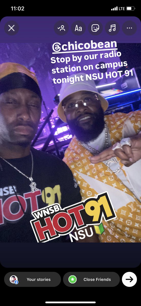 RONTV's tweet image. .@chicoBean NSU 🔰 welcomes you to our campus tonight . I am HOT 91 Radio Host RON TV our college Radio station is literally the next building beside the Venue your performing at tonight please stop by🙏🏽