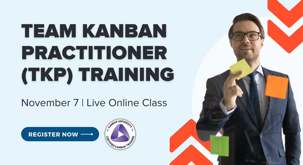 One day is all it takes to learn the core concepts of Kanban and start improving your workflow! Plus, you'll become an accredited Team Kanban Practitioner. Learn more and register now: tinyurl.com/2mmr4pd9

#NextUpSolutions #Agile #Kanban #TKP