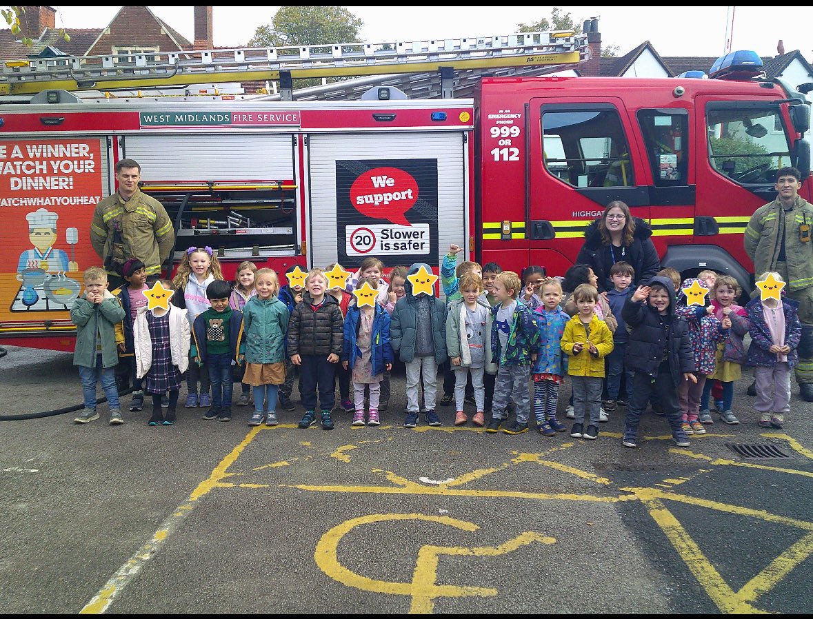Helen Rollins (@kittykatrollins) on Twitter photo This week, <a href="/K_HeathPrimary/">Kings Heath Primary School</a> Reception were treated to a visit from firefighters from <a href="/WMFSHighgate/">Highgate Fire Station</a>. They talked to us about staying safe in our homes and the children were brilliant at practicing STOP, DROP and ROLL. Outside we practised being firefighters using the hose. This week, <a href="/K_HeathPrimary/">Kings Heath Primary School</a> Reception were treated to a visit from firefighters from <a href="/WMFSHighgate/">Highgate Fire Station</a>. They talked to us about staying safe in our homes and the children were brilliant at practicing STOP, DROP and ROLL. Outside we practised being firefighters using the hose.