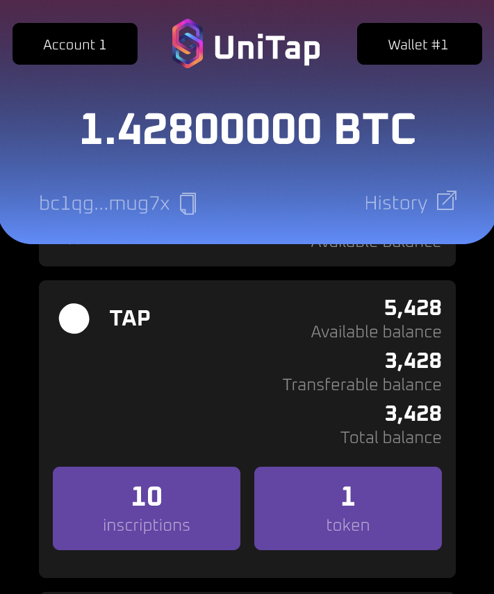 Uni_Tap's tweet photo. ๐How to visualize and transfer your $TAP using #Unitap Wallet on Bitcoin L1 (share with your friends)
1. Download and install https://t.co/bQQE97h3Xu
2. Export your Unisat wallet to #Unitap wallet
3. Select the $TAP token in the wallet profile
4. Click on "transfer"
5. Select the amount and click on "Inscribe transfer"
6. Send your inscribed transfer (after around 10 minutes it will be ready) to whatever address you want (CEX deposit address on Bitcoin Network for example).
๐ Note that due to high traffic the workflow may be slower than usual. Keep it easy!