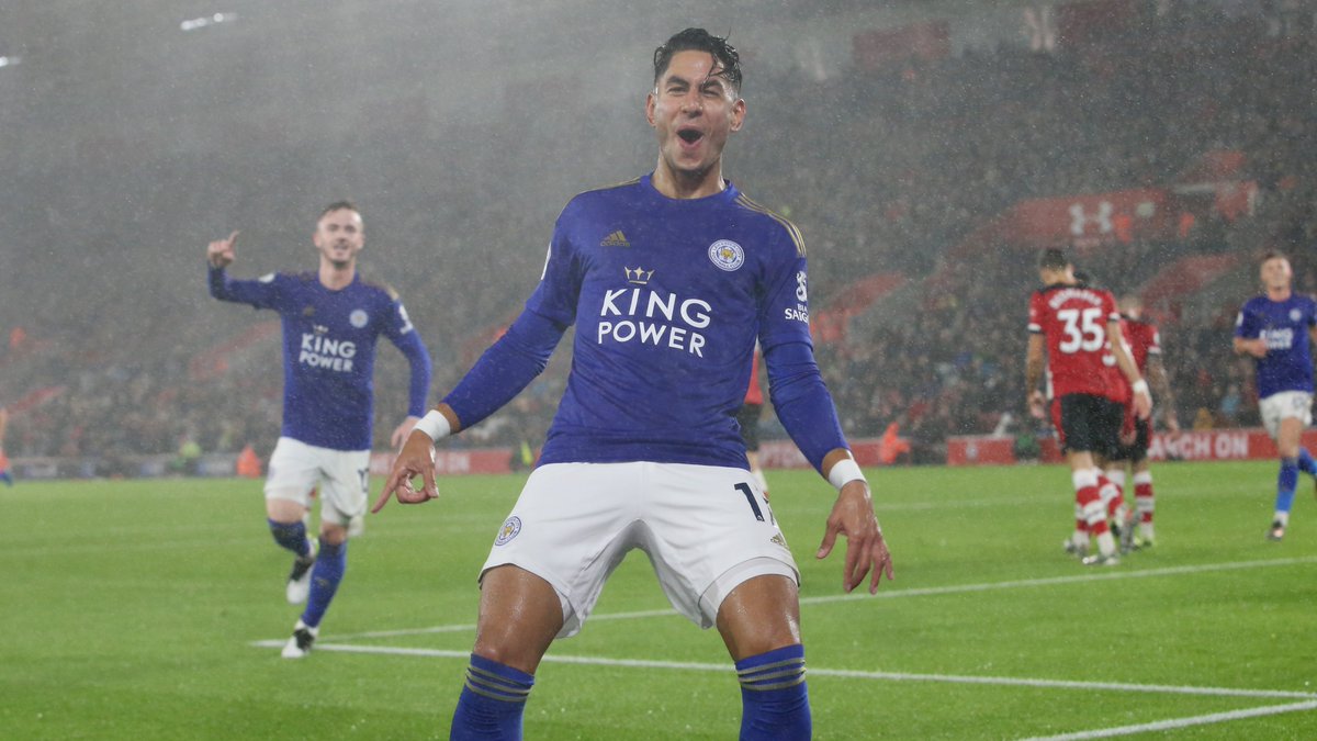 LCFC's tweet photo. The biggest away win in Premier League history! 🤯

#OTD in 2019, Southampton 0-9 Leicester City 🤩 https://t.co/4SWPtKALM6
