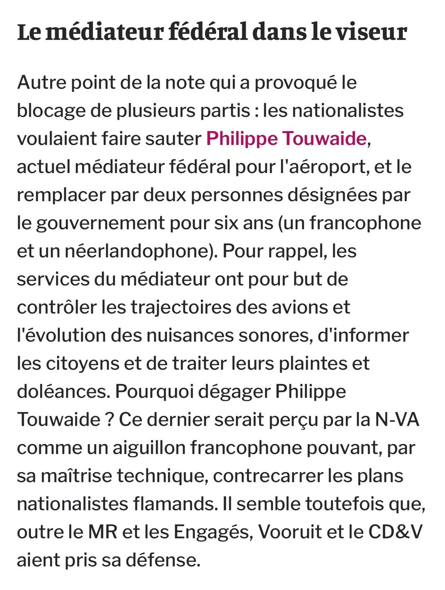 L’actualité politique du jour