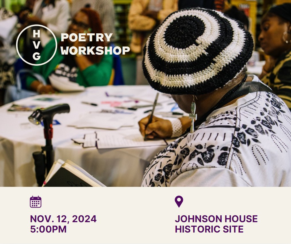 .#HealingVerseGermantown poetry workshops, led by <a href="/TrapetaMayson/">Trapeta B. Mayson</a> &amp; #YolandaWisher, offer a safe space for Germantown community members to translate experiences w/ gun violence into healing poems. RSVP for a workshop <a href="/JohnsonHouse215/">Johnson House</a>, Tues Nov 12, 5-7pm ➡️ bit.ly/40gjcQ0