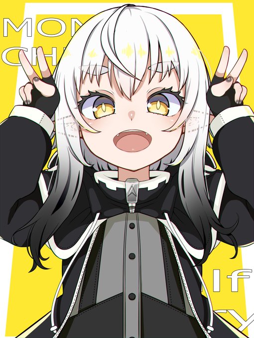 うちのこ モノクロちゃんのお絵です 