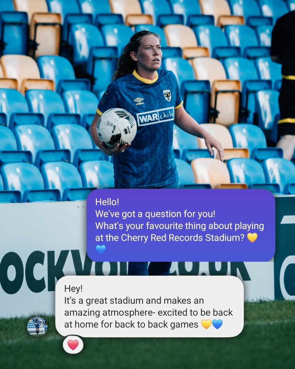 🗣️ What to our players like best about playing at home? 🏟️

Here's what <a href="/rosierussell31/">Rosie Russell</a>, <a href="/kauinoheaa/">K</a> and <a href="/GeeClifford35/">Georgia Clifford</a> said 💛💙

#AFCW #AFCWWomen