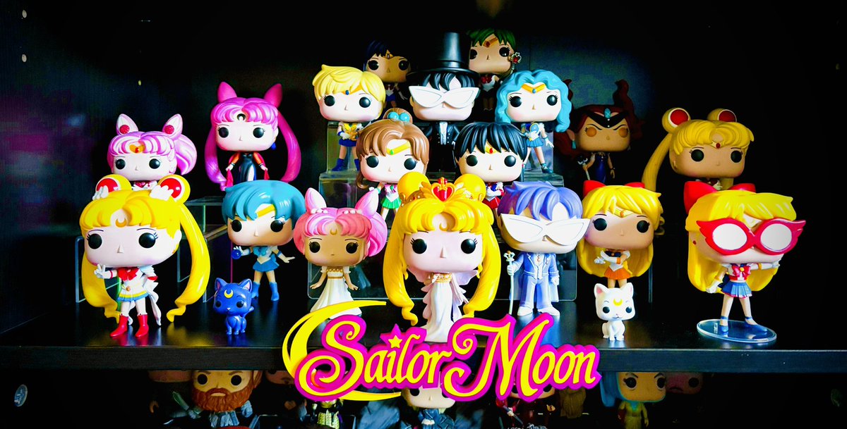 cuppypops's tweet photo. #SailorMoon shelf refresh! I def wanted Black Lady and Sailor V out of their boxes after all these years! 🌙✨💚 https://t.co/EvIap4vdvC
