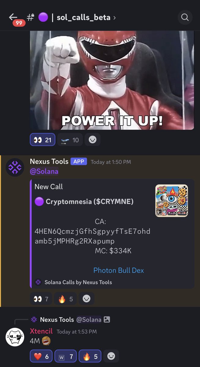 NexusToolsFun's tweet photo. Today, we deployed a more advanced automated call bot. In a matter of minutes, it hit a 15x‼️

$CRYMNE $330k ➡️ $5m https://t.co/8buIId557q