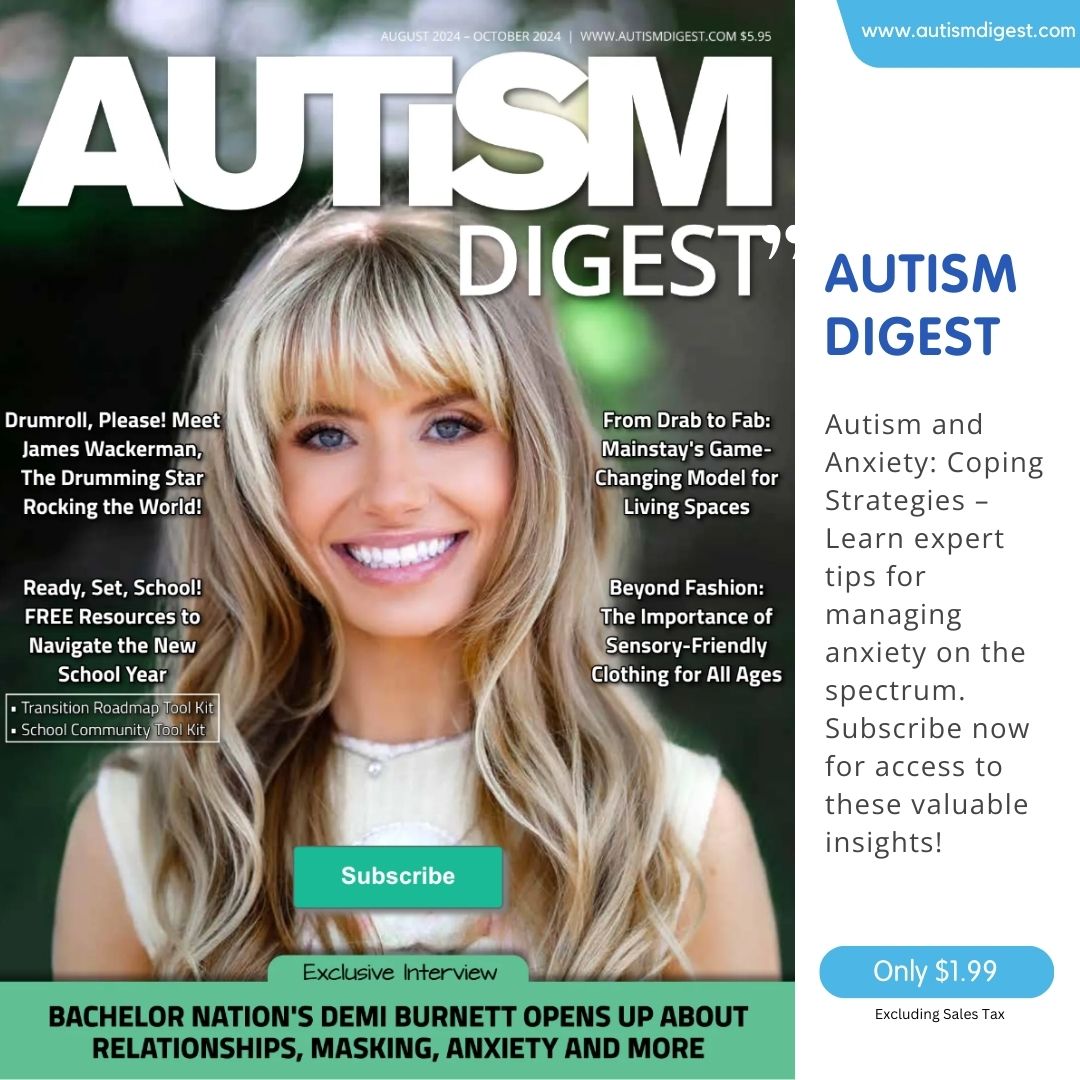 AutismDigest's tweet image. 😌 Autism &amp;amp; anxiety: Expert strategies in our next issue! Mindfulness, CBT &amp;amp; more. Learn to manage anxious feelings &amp;amp; support loved ones. Subscribe for valuable insights! 

#AutismAndAnxiety #CopingStrategies