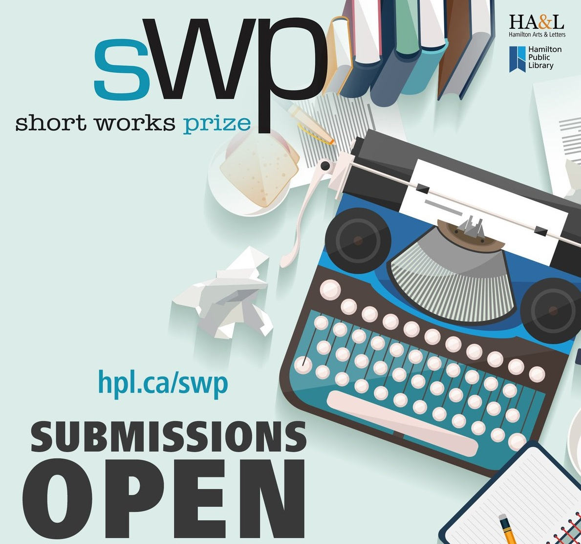 Short Works Prize (@shortworksprize) on Twitter photo SUBMIT! SHORT WORK PRIZE for #writing !
DEADLINE: October 27, 2024
ALL NEW GUIDELINES for 2024. ENTER online on the <a href="/HamiltonLibrary/">Hamilton PL</a>
website! See the new Guidelines here: hpl.ca/swp SUBMIT! SHORT WORK PRIZE for #writing !
DEADLINE: October 27, 2024
ALL NEW GUIDELINES for 2024. ENTER online on the <a href="/HamiltonLibrary/">Hamilton PL</a>
website! See the new Guidelines here: hpl.ca/swp