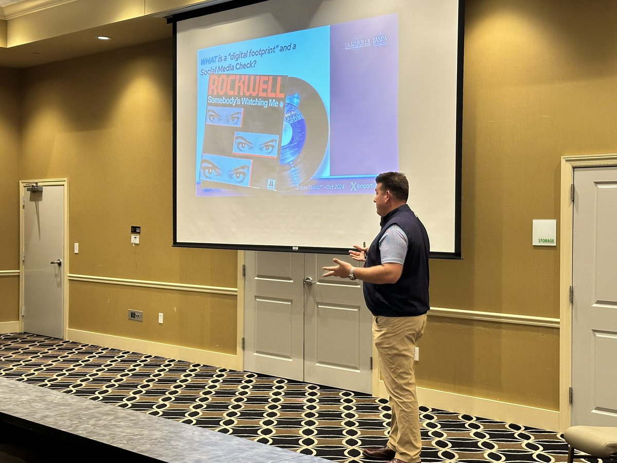 Dr. Kimberly Chambers, pHCLE (@chamberskc) on Twitter photo Great job 🙌 <a href="/mportwoodpro/">Dr. Michael Portwood, pHCLE</a> at the <a href="/_IASPA_/">IASPA</a> / <a href="/iasbo/">Illinois ASBO</a> Regional Conference today! Your presentation on Digital Footprints & Social Media Checks was excellent! Great job 🙌 <a href="/mportwoodpro/">Dr. Michael Portwood, pHCLE</a> at the <a href="/_IASPA_/">IASPA</a> / <a href="/iasbo/">Illinois ASBO</a> Regional Conference today! Your presentation on Digital Footprints & Social Media Checks was excellent!