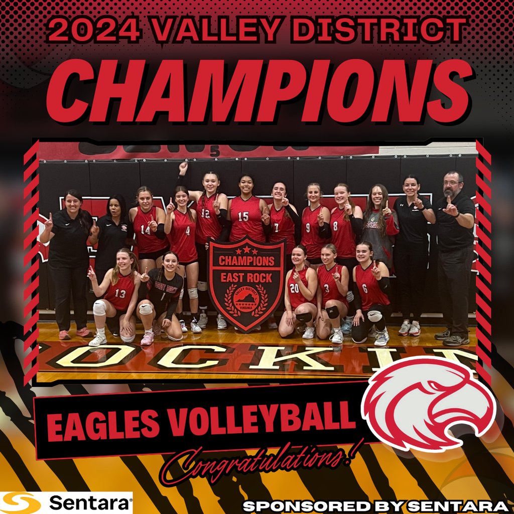 EastRockFamily's tweet photo. Congratulations to our Varsity Volleyball team for being the Valley District Champions! https://t.co/U1TJ1bPG7U