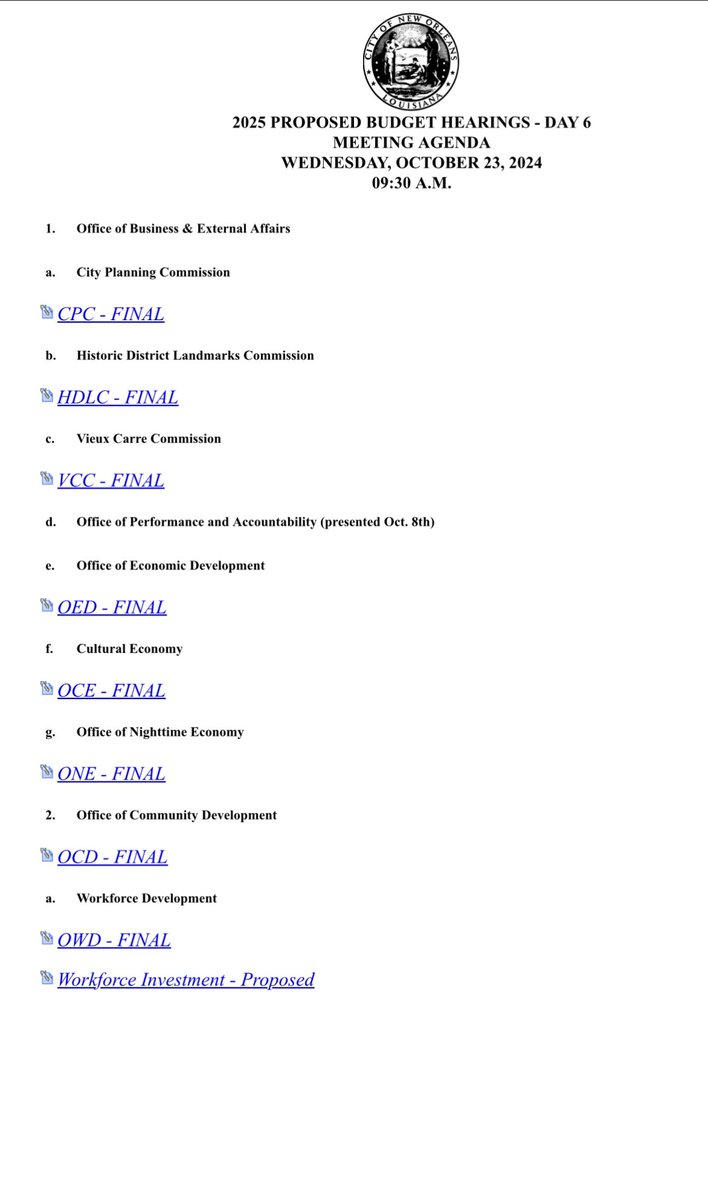 GNOHA's tweet image. We are LIVE at the @NOLACityCouncil ￼
2025 PROPOSED BUDGET HEARINGS 
MEETING !! Stay tuned for updates

#PutHousingFirst