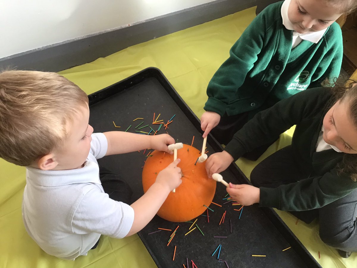 Orchard Primary Academy Nursery (@norchardpa) on Twitter photo Strengthening our fine motor skills while having fun hammering 🔨 matchsticks into the pumpkin.🎃 There was a lot of ideas about what would be inside the pumpkin... We will see 👀tomorrow! #finemotor <a href="/OrchardPrimaryA/">Orchard Primary</a> <a href="/TeamPastoral/">Orchard Pastoral Team</a> Strengthening our fine motor skills while having fun hammering 🔨 matchsticks into the pumpkin.🎃 There was a lot of ideas about what would be inside the pumpkin... We will see 👀tomorrow! #finemotor <a href="/OrchardPrimaryA/">Orchard Primary</a> <a href="/TeamPastoral/">Orchard Pastoral Team</a>