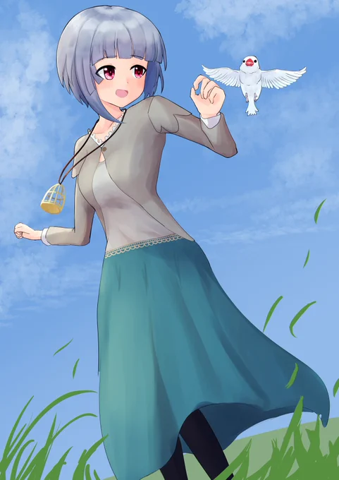 誕生日おめでとう!初めて鳥を描いた#文島明日翔生誕祭#アリスギアお絵かき 