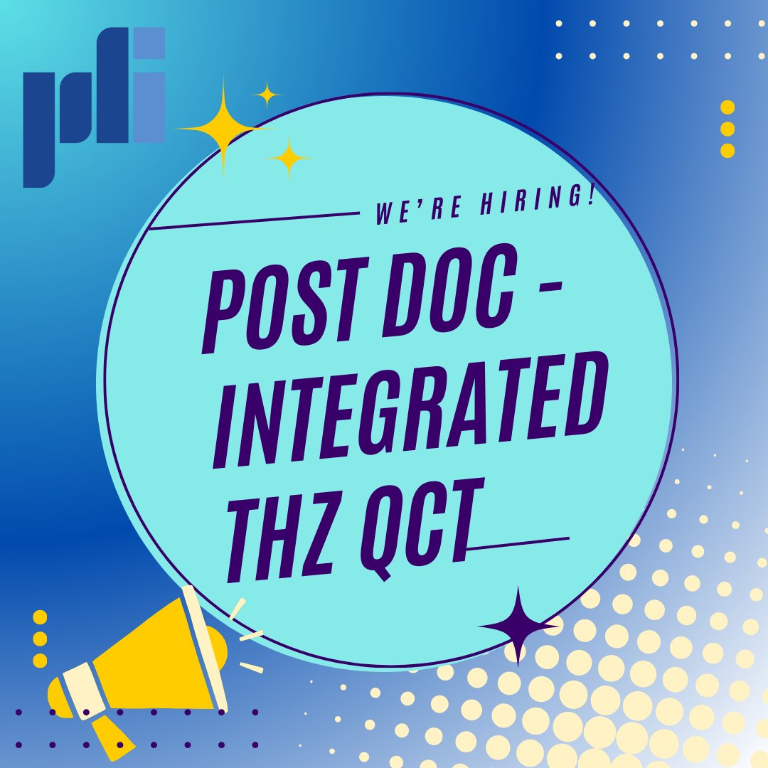 Paul-Drude-Institut (@pauldrude) on Twitter photo 📢 New Post Doc Position at PDI - deadline November 30: Integrated THz QCT for high-resolution spectroscopy and space applications
ℹ More: bit.ly/3BVg1mB
<a href="/dfg_public/">DFG public | @dfg_public@wisskomm.social</a> <a href="/DLR_en/">DLR - English</a> <a href="/DLR_de/">DLR_de</a>
#sciencejobs #openpositions #PostDoc #wearehiring #postdocjobs #jobsinberlin 📢 New Post Doc Position at PDI - deadline November 30: Integrated THz QCT for high-resolution spectroscopy and space applications
ℹ More: bit.ly/3BVg1mB
<a href="/dfg_public/">DFG public | @dfg_public@wisskomm.social</a> <a href="/DLR_en/">DLR - English</a> <a href="/DLR_de/">DLR_de</a>
#sciencejobs #openpositions #PostDoc #wearehiring #postdocjobs #jobsinberlin