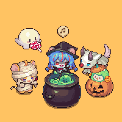 na_nal_e's tweet photo. 가디언테일즈의 할로윈

#가디언테일즈 #Guardiantales #ガーディアンテイルズ #pixelart https://t.co/Lv1i7xowrP