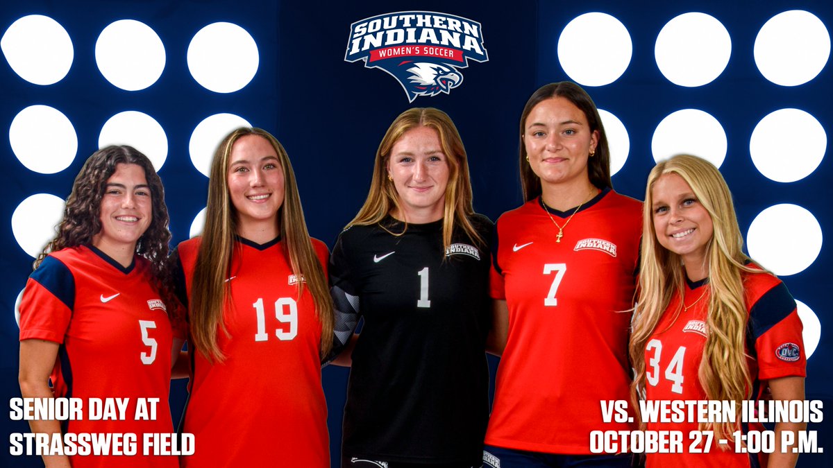 𝙎𝙚𝙣𝙞𝙤𝙧 𝘿𝙖𝙮

<a href="/usiwsoc/">usi women's soccer</a> will recognize and celebrate its senior class ahead of its regular-season finale against Western Illinois Sunday afternoon. Come out to Strassweg Field and support the Screaming Eagles!

🦅⚽️ #GoUSIEagles #OVCit