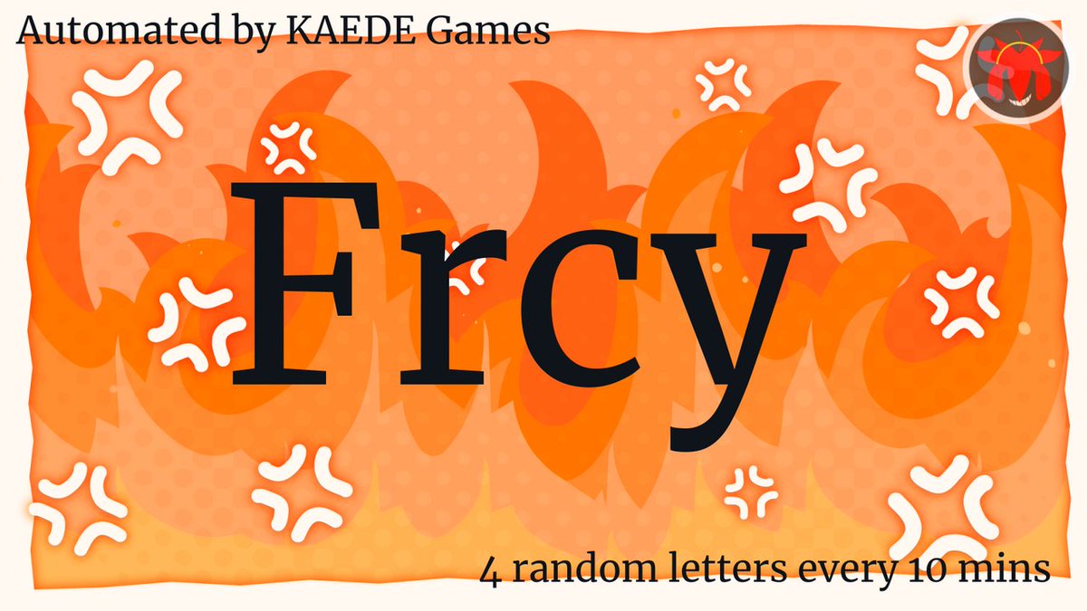 4 random letters every 10 mins tweet media