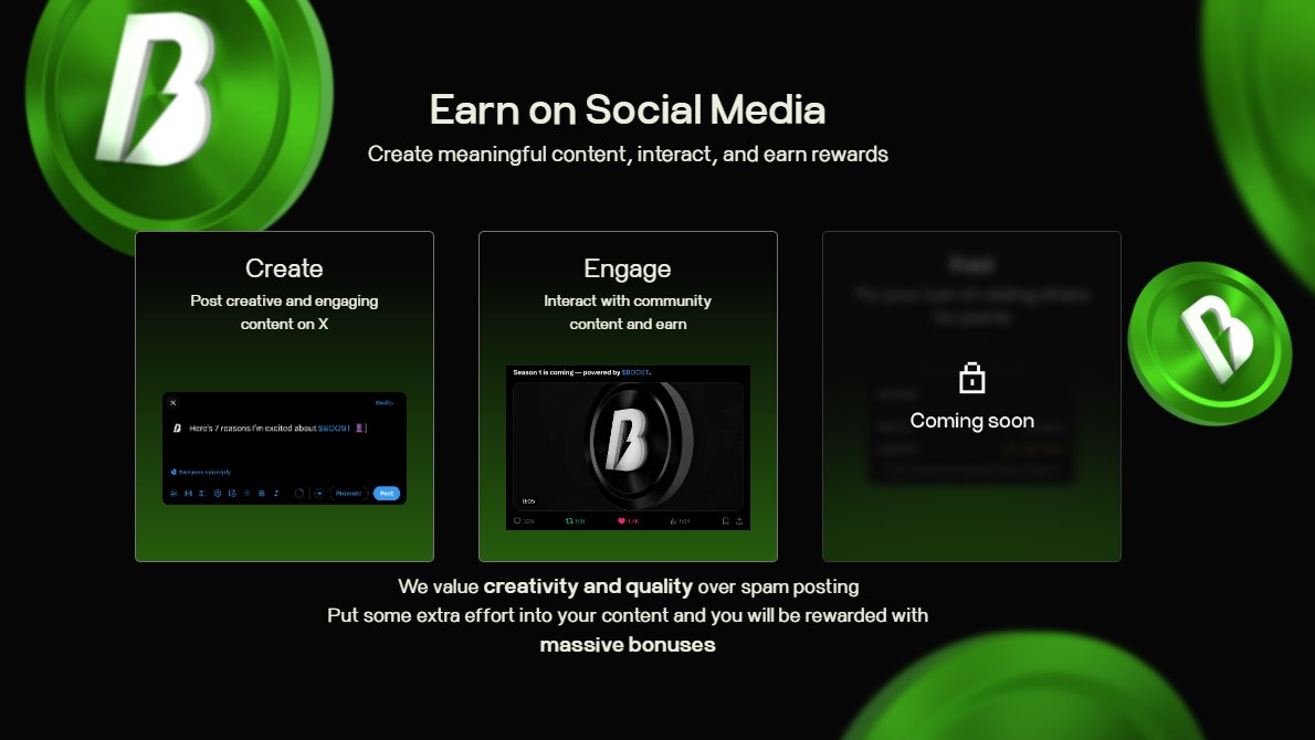 LeonardJ_24's tweet photo. ALPHABOT BOOST SEASON HAS BEGUN!🪂🪂🪂

Boost Airdrop Farming just launched. Earn with BOOST by @alphabot. 

✅It's completely FREE.

✅It takes less than 1 minutes to register and you start earning

JOIN $BOOST AIRDROP HERE
🔗 https://t.co/IpktKYX0fK
- connect wallet
 - connect 𝕏, TG, Discord
- and join other tasks

WE ARE SO EARLY! DON'T MISS OUT