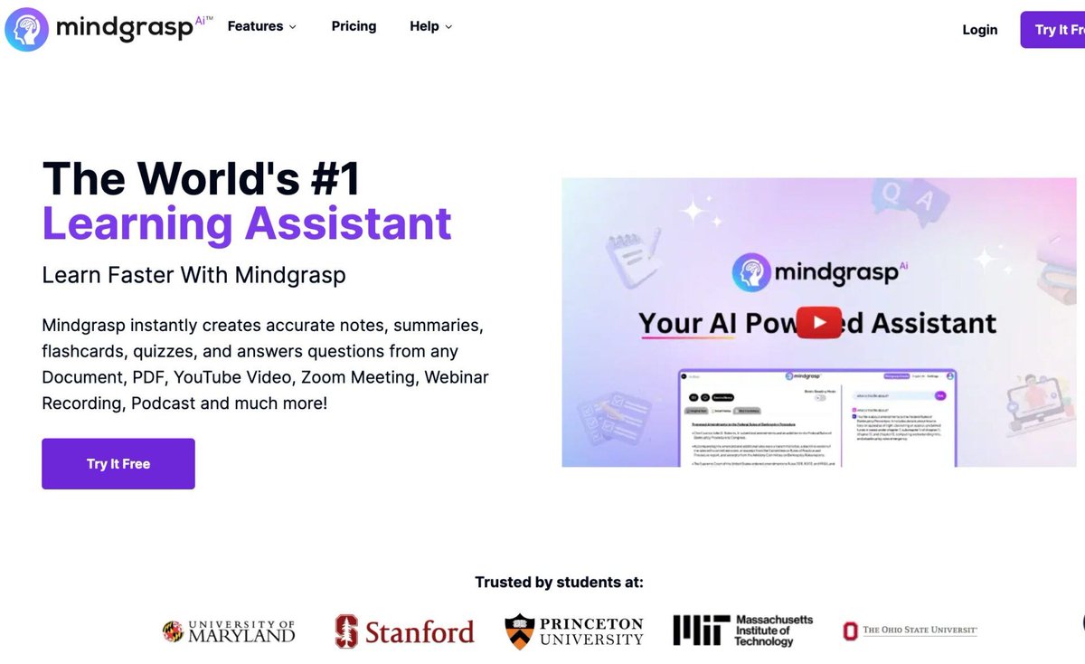 De nombreuses entreprises lancent des assistants IA pour l'éducation, mais il n'est pas facile de repérer ceux qui apportent une réelle aide aux enseignants. Mindgrasp en fait partie. 🌟  
bit.ly/3Yuebll