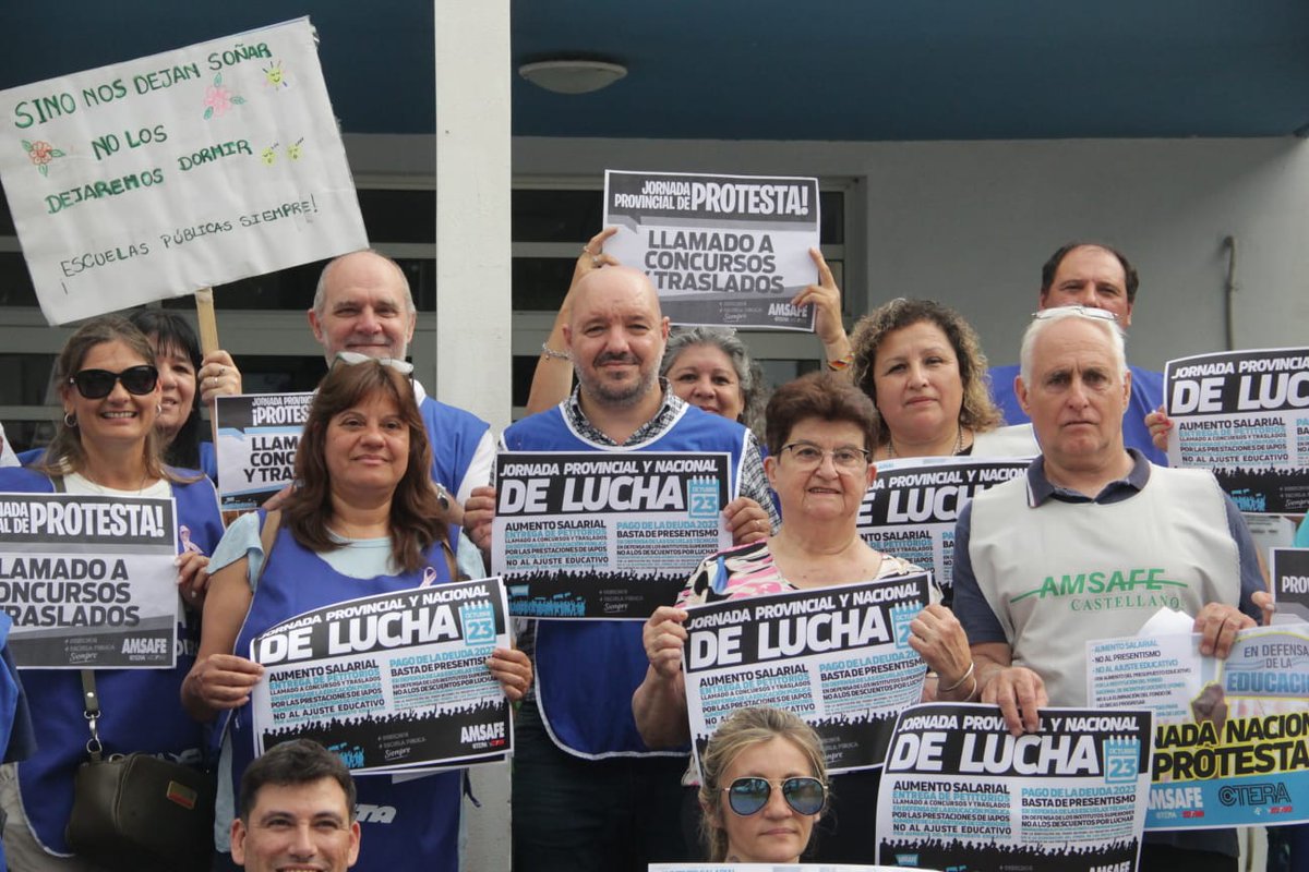 rodrigom_alonso's tweet image. Hoy estuve en Rafaela junto a los delegados seccionales de Castellanos y Las Colinas, Adrián Oesquer y Claudia Medina, en el marco de una nueva jornada provincial de protesta ante la constante quita de derechos del @GobSantaFe.