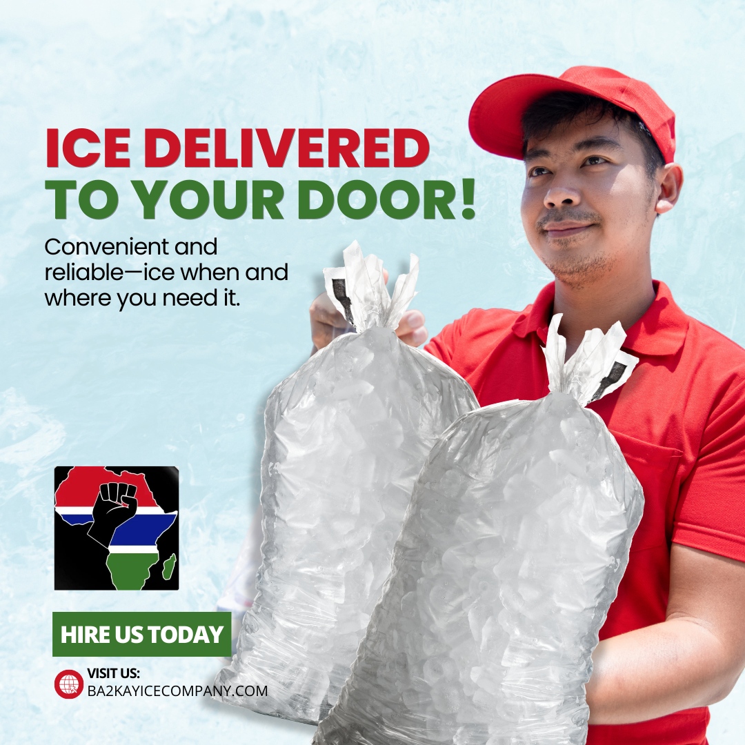 Ba2kayiceC's tweet image. Why make a run for ice when we can bring it right to your door? 🧊

🚪 Convenient, reliable, and always cool—get your chill on without the hassle! Order today! ❄️ 

🌐 ba2kayicecompany.com
📧 Williewilson@ba2kayicecompany.com

#Gambia #IceBag #WestAfrica #Ba2kayIcegambia