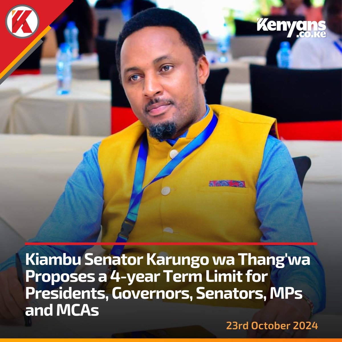 segera_clinton's tweet photo. BREAKING NEWS 

Brains we need in the senate not what Cherargei thinks of just extending terms limit to milking form dying Kenyans 

#RutoMustGo Martha Koome Maina Njenga https://t.co/dlv7Me4D5Z