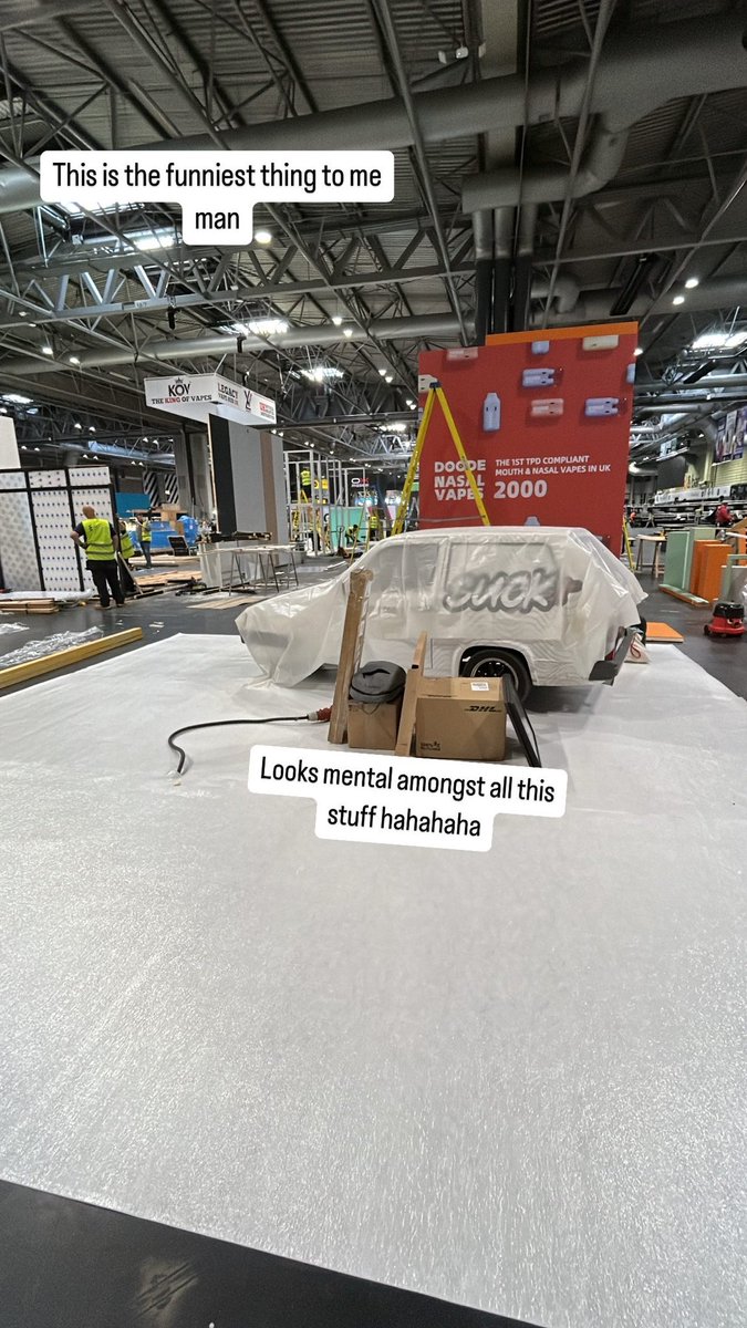 A year ago, I had an idea to buy a reliant robin and wrap it as advertisement. Honestly don’t really know why, other than I thought it was be hilarious marketing. 

Obviously I actually had to do it. So today it sits ready for our stand at an exhibition after a 200 mile drive.