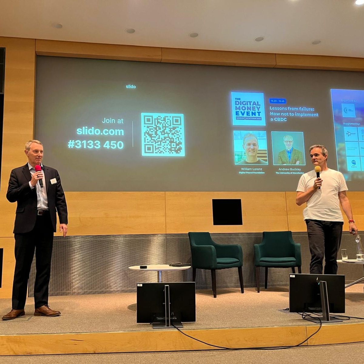 digitalpoundfdn's tweet photo. In today's penultimate session of the Digital Money Event, we're joined on stage by William Lorenz (Digital Pound Foundation) and Andrew Buckley (The University of Manchester). They're currently talking about some notable payments failures, like #Beenz, #Diem, and #Paym, dissecting why these initiatives struggled and what learnings we can adopt to help ensure a successful #digitalcurrency rollout in the #UK. What do you think they did wrong? Comment below 👇