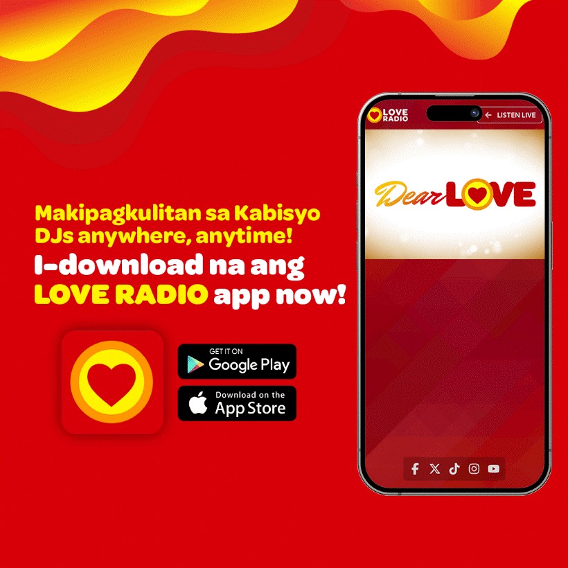 djmichaelling's tweet photo. Donwload our app kabisyo 😍👍
Click nyu lang ang gamay nga radio icon sa baba tapos pilia ang Love Radio Davao nga location 👍📻 https://t.co/Y9LYPNdobl