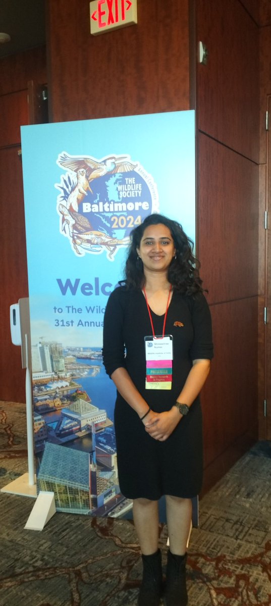 Successfully presented my PhD research on Indian rhinoceros at The Wildlife Society's (TWS) 2024 conference in Baltimore, MD, USA. Also won the TWS Aldo Leopold scholarship! #indianrhinos #womeninwild #RhoDISIndia <a href="/wildlifesociety/">The Wildlife Society</a> <a href="/WWFINDIA/">WWF-India</a> <a href="/wii_india/">Wildlife Institute of India</a> <a href="/amitsharma_ghy/">Amit Sharma</a>