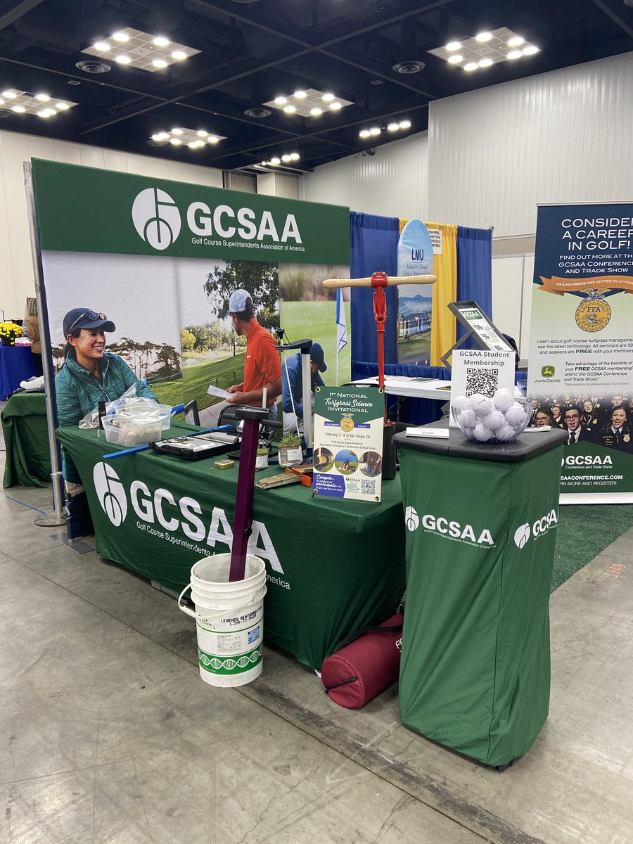 Getting ready to promote careers in golf course management at #FFA24! <a href="/GCSAA/">GCSAA</a>