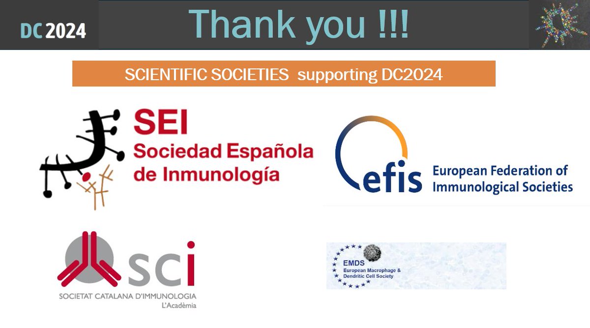 David Sancho (@sancholab) on Twitter photo #DC2024 was supported by <a href="/SEinmunologia/">SEInmunología</a> <a href="/SCImmunologia/">Societat Catalana d'Immunologia</a> <a href="/EuMacDcSoc/">European Macrophage & Dendritic Cell Society</a>
Once more our gratitude to our #DC2024 sponsors:
🥇<a href="/miltenyibiotec/">Miltenyi Biotec</a>
🥈<a href="/inmunotek/">Inmunotek</a>
🥉@biolegend
<a href="/EMBOevents/">EMBO Events</a> supported <a href="/IdoAmitLab/">IdoAmitLab</a>
<a href="/EFIS_Immunology/">EFIS</a> & <a href="/EurJImmunol/">European Journal of Immunology</a> funded travel bursaries
other supporters: <a href="/BDandCo/">BD</a> #DC2024 was supported by <a href="/SEinmunologia/">SEInmunología</a> <a href="/SCImmunologia/">Societat Catalana d'Immunologia</a> <a href="/EuMacDcSoc/">European Macrophage & Dendritic Cell Society</a>
Once more our gratitude to our #DC2024 sponsors:
🥇<a href="/miltenyibiotec/">Miltenyi Biotec</a>
🥈<a href="/inmunotek/">Inmunotek</a>
🥉@biolegend
<a href="/EMBOevents/">EMBO Events</a> supported <a href="/IdoAmitLab/">IdoAmitLab</a>
<a href="/EFIS_Immunology/">EFIS</a> & <a href="/EurJImmunol/">European Journal of Immunology</a> funded travel bursaries
other supporters: <a href="/BDandCo/">BD</a>