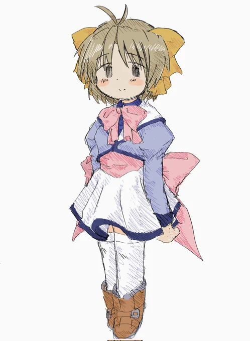 みずいろリメイクやったー!となったので2年前に描いた雪希ちゃんを再掲します 