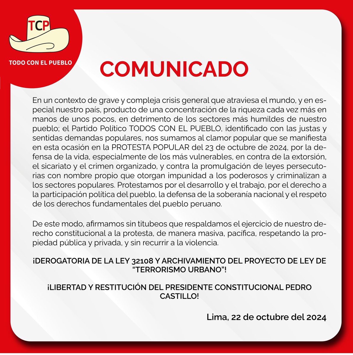 #URGENTE #paronacional