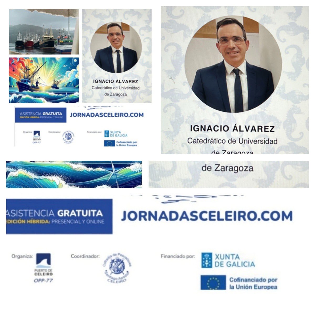 CofradiaCeleir1's tweet photo. Jornadas Pesca CELEIRO: 21.10.24 hora 10:00. Conferencia inaugural Innovación Agroalimentaria “LOS MICROIMPULSOS, UNA POSIBLE SOLUCIÓN TECNOLÓGICA PARA INERTIZAR EL ANISAKIS”. I.Álvarez Lanzarote(Investigador. Catedrático Universidad de Zaragoza). https://t.co/bIizcwJsoL https://t.co/OIW8BmXX8y