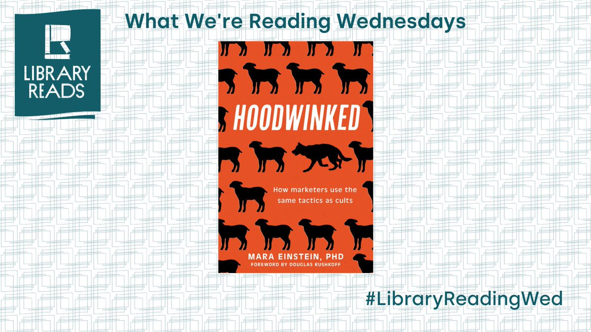 deienara's tweet photo. HOODWINKED: How Marketers Use the Same Tactics as Cults. I am not at all surprised given the cutthroat competition to sell goods nowadays. Thanks to @prometheusbks for allowing me to read this book early. The book is out in February. #LibraryReadingWed @LibraryReads99 https://t.co/S8356sseG1