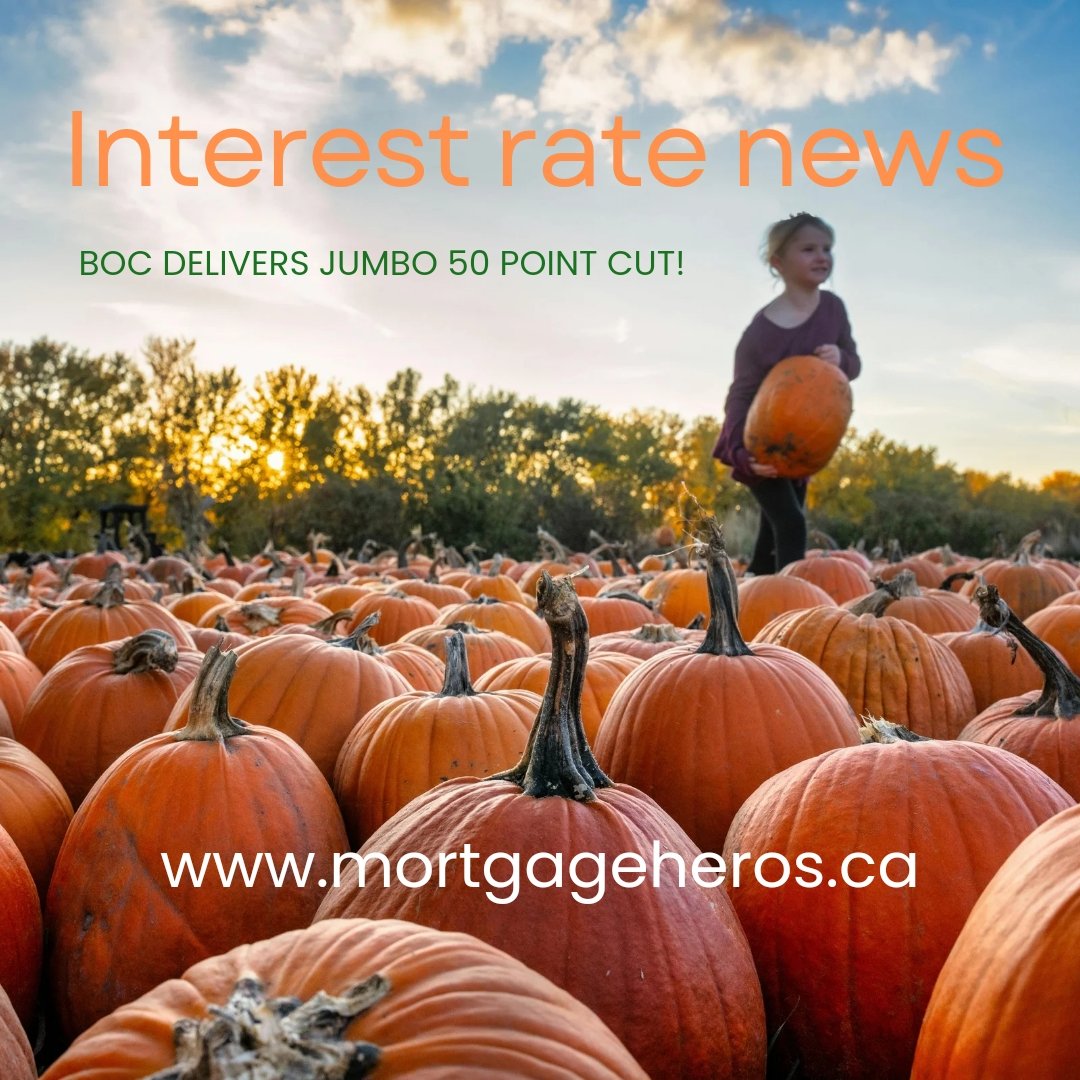 LocalMortgageBC's tweet photo. Bank of Canada just cut its interest rate by 50 basis points, bringing it down to 3.75%! 

#BankOfCanada #InterestRates #RateCut #HousingMarket #Homeownership #MortgageTips #FinancialUpdate #RealEstateNews #FirstTimeBuyers #MortgageBrokers #FinanceNews https://t.co/KdxAxgpBam