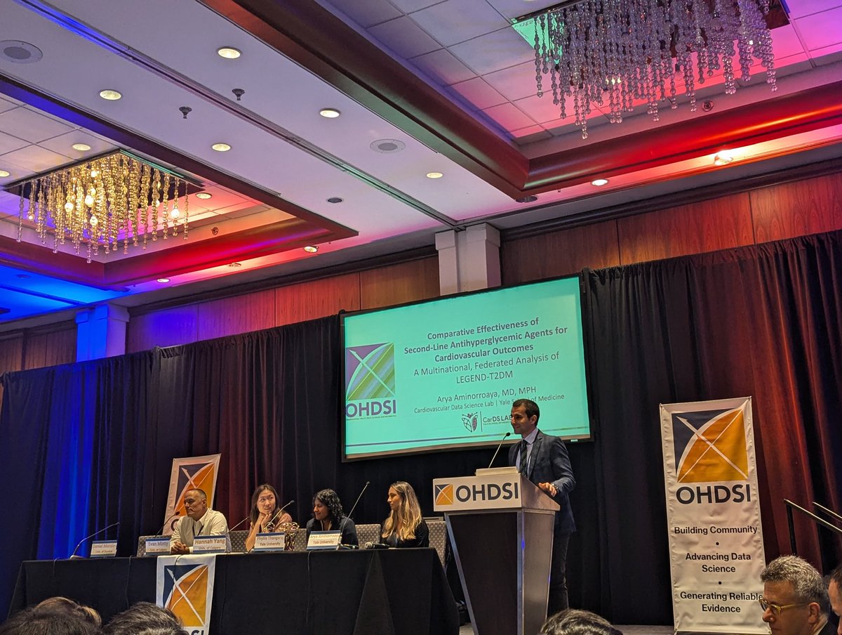 Rohan Khera (@rohan_khera) on Twitter photo The <a href="/cards_lab/">CarDS Lab</a> team led an important session at <a href="/OHDSI/">OHDSI</a> Symposium on our work in treatment evidence in T2DM
Moderated by <a href="/af_pedroso/">Aline Pedroso</a>, with talks from Aline, <a href="/PhyllisTweets/">Phyllis Thangaraj</a>, and <a href="/AryaAminorroaya/">Arya Aminorroaya</a>. They represent us well!
<a href="/suchard_group/">Marc Suchard</a>
Also there: <a href="/LovedeepDhingra/">Lovedeep Dhingra</a> <a href="/dhruva_biswas/">Dhruva Biswas, MD/PhD</a> The <a href="/cards_lab/">CarDS Lab</a> team led an important session at <a href="/OHDSI/">OHDSI</a> Symposium on our work in treatment evidence in T2DM
Moderated by <a href="/af_pedroso/">Aline Pedroso</a>, with talks from Aline, <a href="/PhyllisTweets/">Phyllis Thangaraj</a>, and <a href="/AryaAminorroaya/">Arya Aminorroaya</a>. They represent us well!
<a href="/suchard_group/">Marc Suchard</a>
Also there: <a href="/LovedeepDhingra/">Lovedeep Dhingra</a> <a href="/dhruva_biswas/">Dhruva Biswas, MD/PhD</a>
